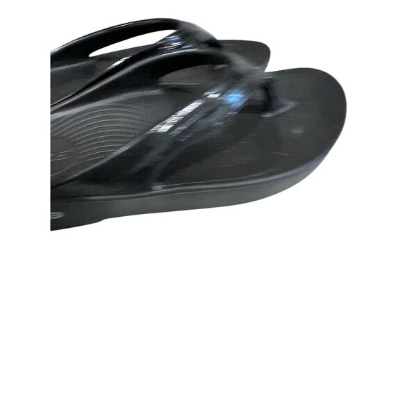 OOFOS OOriginal Thong Recovery Sandals Black Women’s Size 10 EU 41 Comfort Slide - Picture 7 of 9